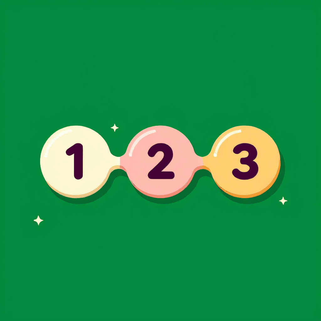 A colorful Connect+ puzzle board with rounded number tiles on a green background.